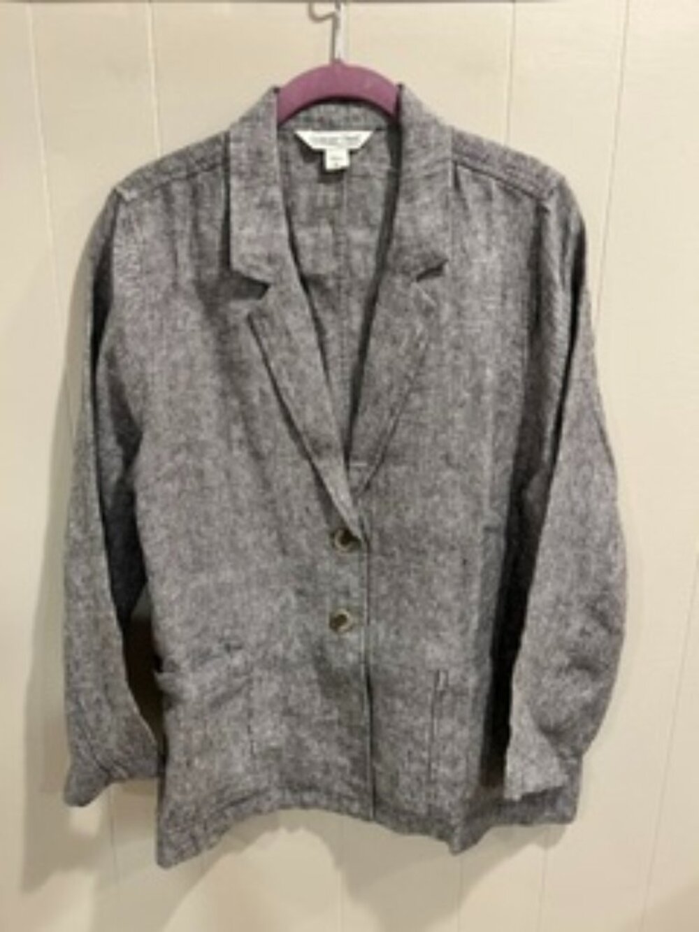 Coldwater Creek Linen Blazer, Size PL, NWOT